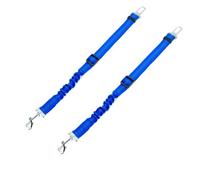 Kct 2 Pack Dog Seat Belt Clip Lead - Blue