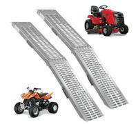 Kct 2 Pack Vehicle Loading Heavy Duty Folding Ramp For Van Car Boot Scooter Trailer Lawnmower Quad Bike Steel Foldable Non Slip