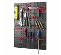 KCT 2 Pcs Plastic Wall Mounted Tool Board Storage DIY Organiser Garage Workshop Shed Shelves