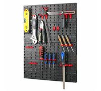 KCT 2 Pcs Wall Mount Tool Pegboard Storage Organiser Shelves Hangers Hook Panels