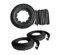 Kct 20 Metre Flexible Plastic Lawn Edging Garden Grass Border With 80 Pegs