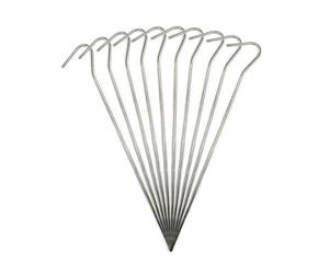 Kct 20 Pc Galvanised Steel Tent Pegs Heavy Duty Camping Ground Stakes 9"