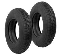 Kct 2Pcs 4.80 4.00-8 Wheelbarrow Inner Tube & Tyre With Straight Valve Stem (Tr13) To Fit 16" Wheel