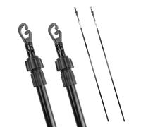 KCT 2x 2.4m Washing Line Prop Pole Heavy Duty Outdoor Twin Pack