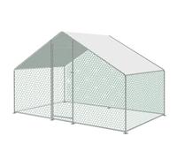KCT 2x3m Walk In Chicken Run Large Metal Coop Outdoor Enclosure Pen for Poultry Duck Rabbit Pet Dog Cat