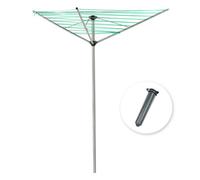 Kct 3 Arm Outdoor Rotary Washing Line Clothes Airer - 30M Drying Area