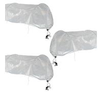 KCT 3 Pack 3m PE Transparent Garden Allotment Grow Tunnel Cloche Plant Veg Protect Cover