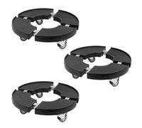 Kct 3 Pack Adjustable Plant Caddy With Wheels Heavy Duty Rolling Trolley For Potted Indoor House Garden Plants Pot Portable Stand