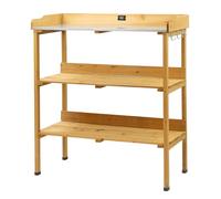 KCT 3 Tier Wooden Outdoor Garden Potting Table Bench