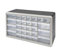 KCT 30 Multi Drawer Storage Organiser Cabinet Plastic Drawers Wall Unit