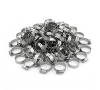 KCT 35-51mm Stainless Steel 304 Adjustable Hose Clips Pipe Clamps - Bulk Trade Pack of 100