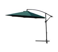 KCT 3M Large Green Garden Parasol with Adjustable Crank