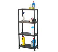 KCT 4 Tier Plastic Shelving Garage Shelves Home Storage Unit