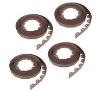 Kct 40M Metre Brown Flexible Plastic Lawn Edging Grass Border With Pegs Garden Edger Heavy Duty Flower Bed