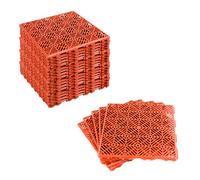 Kct 5 Pack - Coloured Garden Non Slip Interlocking Path Tiles - 25 Pieces Total