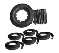 Kct 50 Metre Flexible Plastic Lawn Edging Garden Grass Border With 200 Pegs