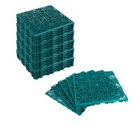 Kct 6 Pack - Green Garden Non Slip Interlocking Path Tiles - 30 Pieces Total