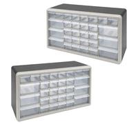 KCT 60 Multi Drawer Storage Organiser Cabinet Plastic Drawers Wall Unit