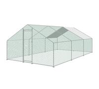 KCT 6x3m Walk In Chicken Run Large Metal Coop Outdoor Enclosure Pen for Poultry Duck Rabbit Pet Dog Cat