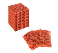 Kct 7 Pack - Coloured Garden Non Slip Interlocking Path Tiles - 35 Pieces Total