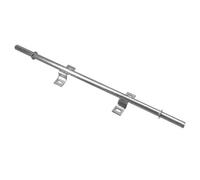 KCT 700X20mm Twin Wheel Wheelbarrow Axle Replacement Part 27" Frame Two Brackets