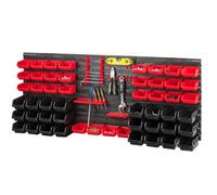 Kct 72 Pcs Wall Mounted Tool Storage Bins Plastic Pegboard Organiser Rack Box For Garage, Diy, Nuts, Bolts, Screws, Shed. Workshop