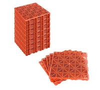 Kct 8 Pack - Coloured Garden Non Slip Interlocking Path Tiles - 40 Pieces Total