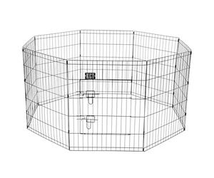 KCT 8-Panel Pet Playpen Large Dog Play Pen Puppy Playpen Crate, Easy Setup, Portable Animal Exercise Run, Safe for Dogs, Puppies, Cats, Kittens, Guinea Pigs