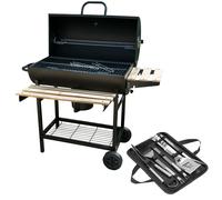 KCT Classic Barrel Outdoor BBQ Smoker With Tool Set