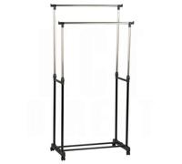 Kct Clothes Rail Double Adjustable Clothing Rack For Kids Bedroom Small Spaces Small Hanging Coat Dress Garment Display Stand Tidy
