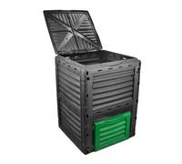 Kct Compost Bin 300L Garden Composter Large Plastic Composting Waste Container Allotment Outdoor Organic Eco Friendly Converter