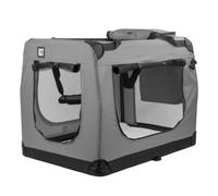 Kct Dog Cat Cage Travel Crate Fabric Pet Carrier Transport Bag - Extra Large Grey