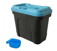KCT Dry Pet Food Storage Container with Integrated Scoop 15 Litre/ 7kg Blue