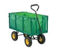 KCT Extra Large Foldable Garden Cart Utility Wagon Transport Trailer Heavy Duty Durable Outdoor Trolley with Handle Bag
