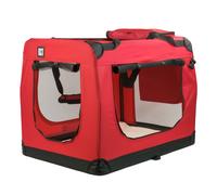 KCT Extra Large Red Fabric Pet Carrier Travel Transport Bag for Cats and Dogs