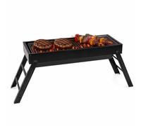 KCT Folding BBQ Portable Charcoal Barbecue Grill Foldable Picnic Small Mini Tabletop BBQ for Camping Travel Outdoor Garden Beach Caravan