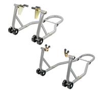KCT Front & Rear Wheel Heavy Duty Motorcycle Stand Adjustable Mechanical Paddock