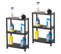 Kct Garage Shelving 3 Tier Plastic Storage Unit 2 Pack
