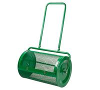 KCT Garden Lawn Care Roller Compost Spreader Grass Seed Soil Maintenance Heavy Duty Spike Tool 76L