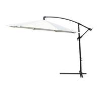 Kct Garden Parasol 3M Large Cream With Adjustable Crank