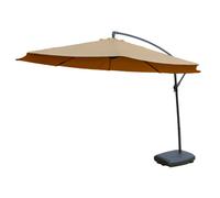Kct Garden Parasol 3M Large Mocha Cantilever With Base