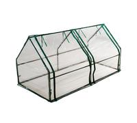 KCT Garden Polytunnel Growhouse With Zip Close and Roll Up Doors.