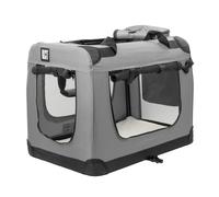 KCT Medium Grey Fabric Pet Carrier Travel Transport Bag for Cats and Dogs