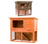 KCT Monza 3ft Rabbit Hutch with Protective Cover
