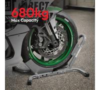 KCT Motorcycle Stand Wheel Chock Front Rear Wheel Paddock Motorbike Mechanical Adjustable Bike Parking