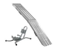 Kct Motorcycle Wheel Chock Stand Bike Front Wheel Paddock Motorbike Tire Parking Holder With Loading Ramp