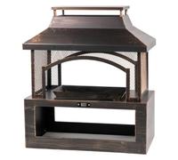 Kct Outdoor Fireplace Weatherproof Garden Patio Fire Pit Chiminea Heater With Bowl Poker Log Store Steel Portable Wood Burner