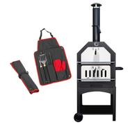Kct Outdoor Pizza Oven Bbq Smoker With Tool Kit