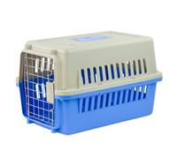 Kct Plastic Pet Dog Cat Cage Travel Crate Carrier Portable - Small Blue