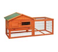 Kct Rabbit Hutch Cage Two Tier Wooden With Run